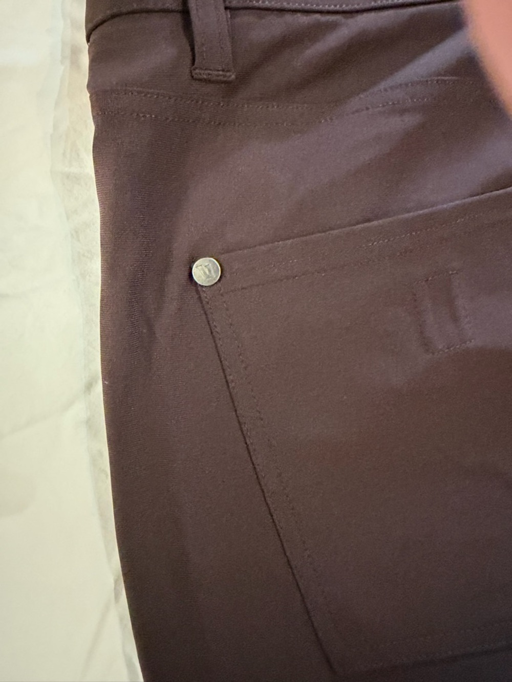 VUORI Men's Meta Athletic Slim Fit Pants Chestnut Eggplant 34 L LONG - Picture 9 of 15